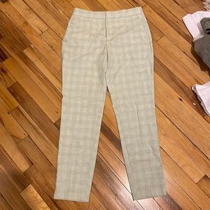 Zara Green Plaid Pants